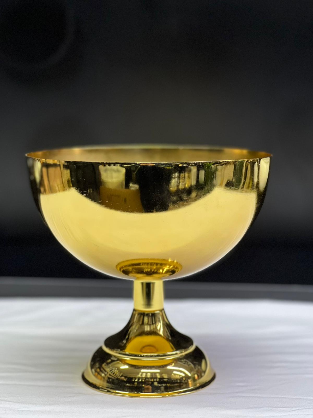 VAZO DEKOR Lüks Altın Rengi Ayaklı Vazo &amp; Kase - Ev Hediyesi Dekoratif Tasarım Ürün