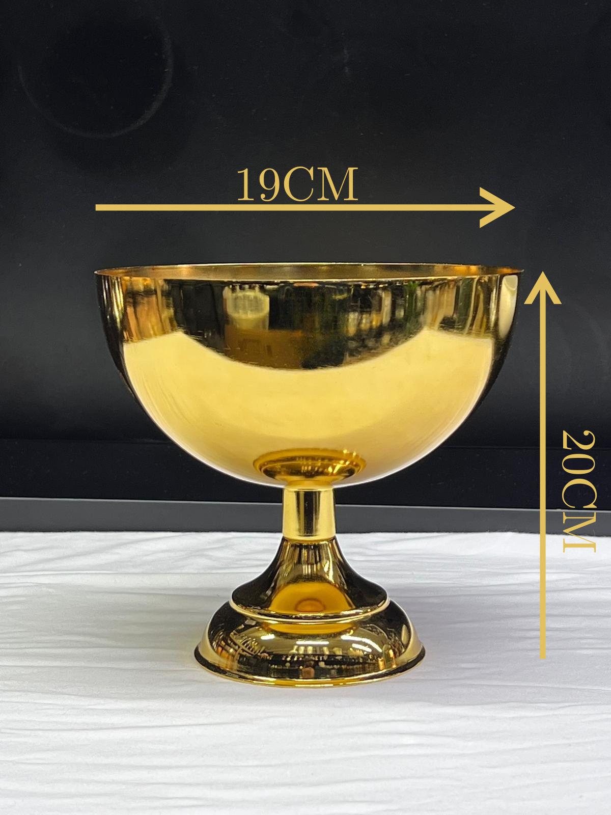 VAZO DEKOR Lüks Altın Rengi Ayaklı Vazo &amp; Kase - Ev Hediyesi Dekoratif Tasarım Ürün